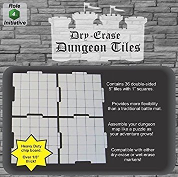 Dry Erase 5 inch Dungeon Tiles - Pack of 36