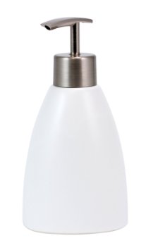 Kiera Grace Cleo Ceramic Lotion Dispenser, Matte White