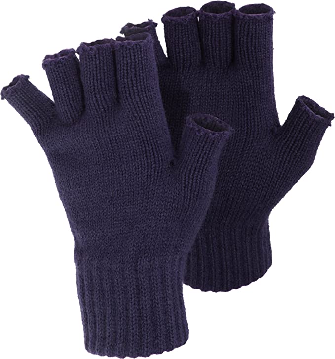 FLOSO® Ladies/Womens Winter Fingerless Gloves