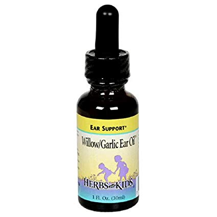 Herbs for Kids Willow/Garlic Ear Oil, Ear Support, 1 Fluid Ounces (30 ml)
