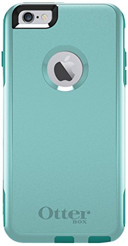 OtterBox COMMUTER SERIES Case for iPhone 6 Plus/6s Plus (5.5" Version) - Retail Packaging - AQUA SKY (AQUA BLUE/LIGHT TEAL)