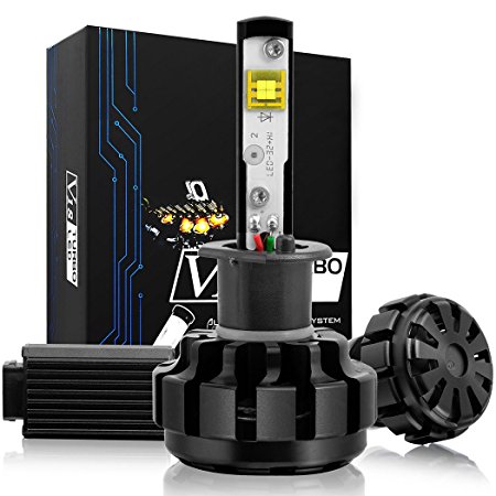 NINEO H1 LED Headlight Bulbs, CREE XPL Chips, Cool White Conversion Kit 60W 6000K 7,200Lm - 3 Yr Warranty