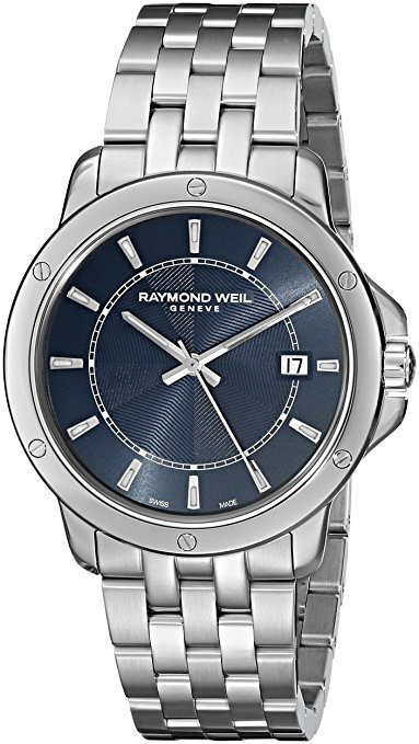 Raymond Weil Men's 5591-ST-50001 Tango Analog Display Swiss Quartz Silver-Tone Watch
