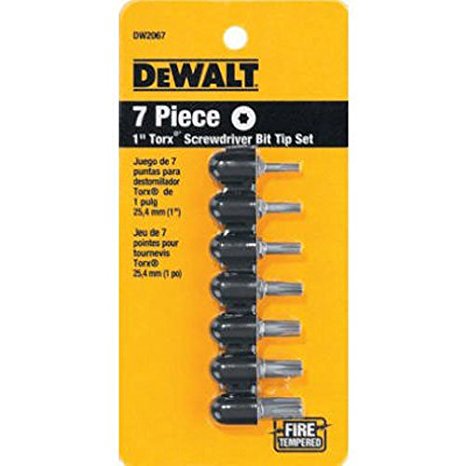 DEWALT DW2067 Torx Insert Bit Set, 7-Piece