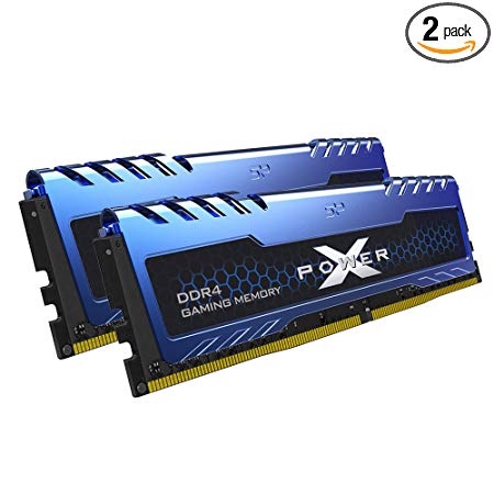 Silicon Power 16GB (8GBx2) XPOWER Turbine SEC IC Gaming DDR4 3200MHz (PC4 25600) 288-pin CL16 1.35V UDIMM Desktop Memory Module - Low Voltage (SP016GXLZU320BDA)