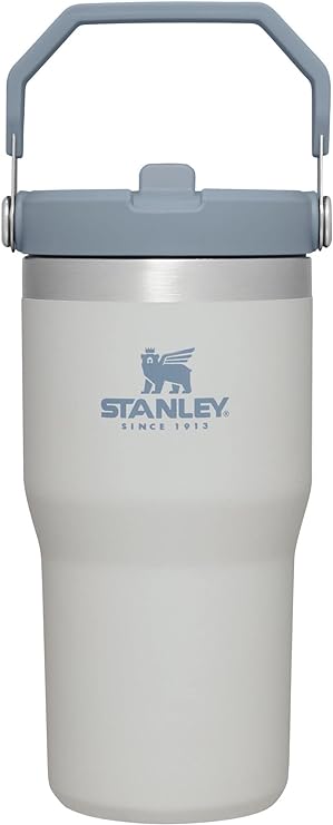 Stanley IceFlow Stainless Steel Tumbler with Straw - Vacuum Insulated Water Bottle for Home, Office or Car - Reusable Cup with Straw Leakproof Flip - Cold for 12 Hours or Iced for 2 Days (Fog)