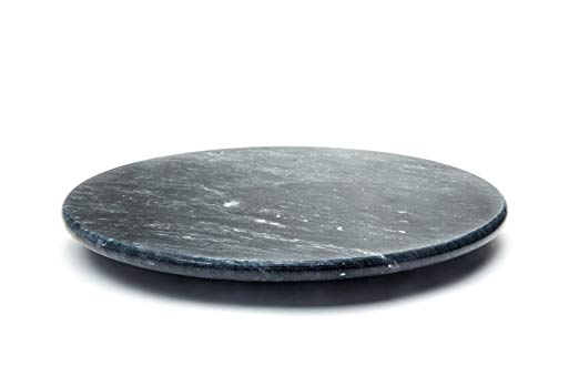 Fox Run 3838 Marble Lazy Susan, Black