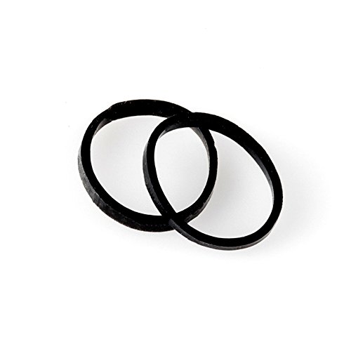 Black Hair Elastics - 15mm - STRONG - REUSEABLE Premium Polybands Pack of 200 for Ponytail by ElasticU
