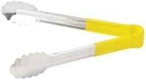 Winco Utility Tong, 12, 1Pc, S/S, Pvc Coated Handle, Color-Coded,Yelow [UTPH-12Y]