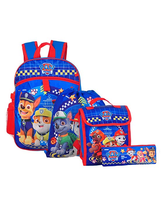 Paw Patrol Boy 16" Backpack With Back to School Essentials Set