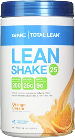 GNC Total Lean Lean Shake 25 - Orange Cream NET WT 29.3 OZ