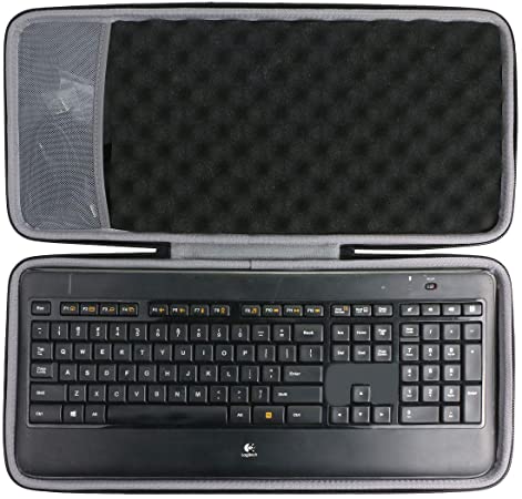 co2crea Hard Travel Case for Logitech K800 Wireless Illuminated Keyboard