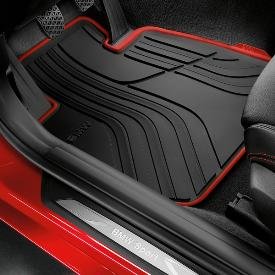 Genuine OEM BMW All-Weather Floor Mats - Sport Line (SET OF 4, INCLUDES 2 FRONT & 2 REAR MATS) - Fits 328i Sedans and 335i Sedans 2012-2013/ 2013 Active Hybrid 3