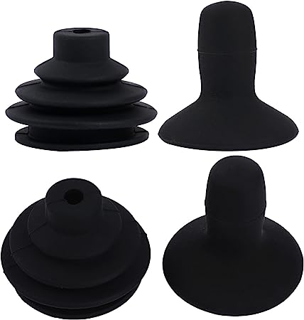 4 Pcs Electric Wheelchair Joystick Controller Knob and Gaiter Wheelchair Accessories Black Powerchair Mobility Aid Joystick Button Cap Power Chair Parts Joystick Knob