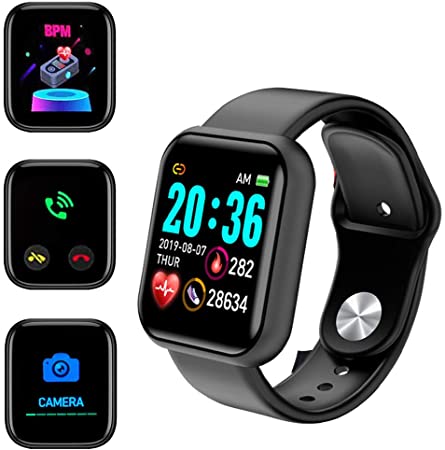 Smart watches Compatible with IOS/Android,Fitness trackers with Multiple sports modes,Blood pressure Heart Rate Monitor,Smartwatch with1.3" Waterproof Touch Screen Smartwatch for Women/Men/Kids
