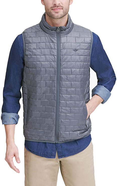 Dockers Men's The Reid Lightweight Box Quilted Puffer Vest