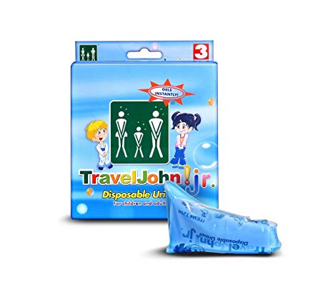TravelJohn Junior Disposable Urinal Bag - 3-Pack