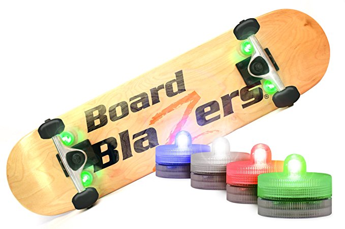 Board Blazers The Original LED Underglow Lights for Skateboards, Longboards, Self Balancing Scooters & Kick Scooters