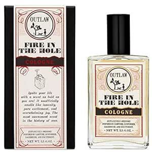 Fire in the Hole Cologne | Unique Cologne Inspired by Campfire, Gunpowder, Sagebrush, Whiskey, & Excitement! | Outlaw Mens & Womens Cologne (3.3 Fl Oz)