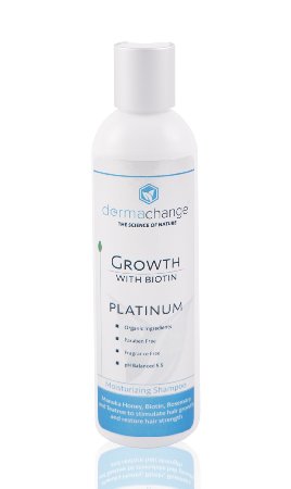 DermaChange Platinum Hair Growth Shampoo - With Vitamins - To Make Hair Grow Fast - Argon Oil and Biotin To Support Regrowth - Reduce Thinning and Hair Loss For Men and Woman Free Shipping
