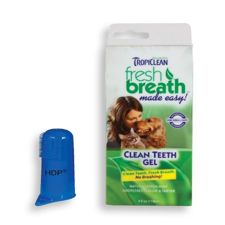 Tropiclean Fresh Breath Plaque Remover Pet Clean Teeth Gel 4oz