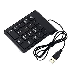 Segolike Wired Keyboard USB Numeric Keypad 18Keys Digital Keyboard for Laptop Desktop