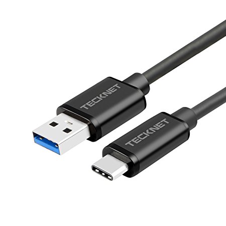 USB C Cable, TeckNet USB-C to USB-A 3.0 1.0M Fast Charging & Data Transfer Cable For Pixel Phone, Moto Z, OnePlus 3, Huawei P9, Nexus 6P/5X, Lumia 950/ 950XL, the new MacBook, ChromeBook Pixel, Nokia N1 and More Type-C Supported Devices