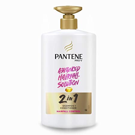 Pantene Advanced Hairfall Solution, 2in1 Anti-Hairfall Shampoo & Conditioner for Women, 1L