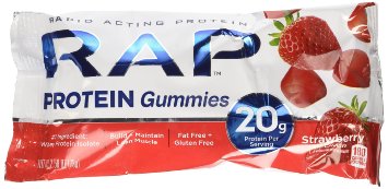 RAP Protein Gummies Strawberry Flavor pack of 12