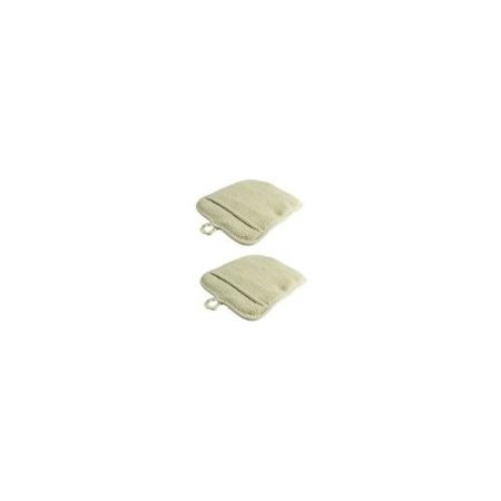 Large Terry Cloth Pot Holders, w/Pocket, Potholders, Oven Mitts, Heat-resistant to 200°, 9½ x 8½ Inches, Set of 12 ( 1 dozen) - Beige Color