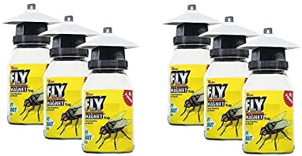 Victor M380 Fly Magnet 1-Quart Reusable Trap With Bait (6 Pack)