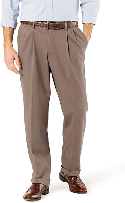 Dockers Mens Comfort Khaki Stretch Relaxed-fit Pant