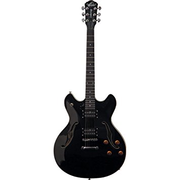 Oscar Schmidt OE30 Semi-Hollow Electric Guitar - Black