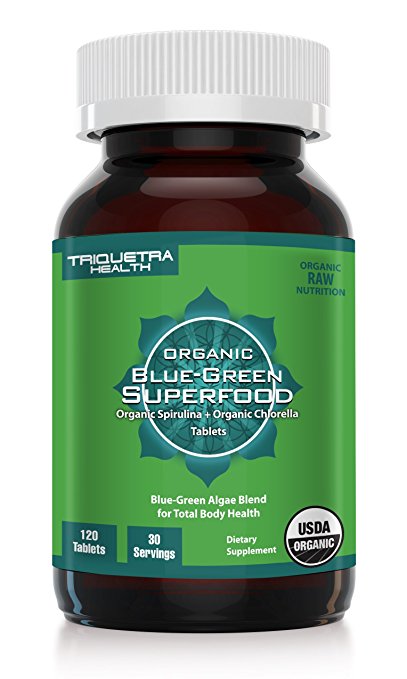 Organic Spirulina & Chlorella Tablets – Purest Spirulina & Chorella in World with 4 Organic Certifications – Green Superfood Blend for Total Body Health – Broken Cell Wall Form Chlorella