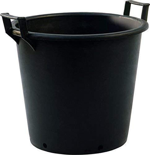 Muddy Hands 100 Litre Heavy Duty Large Plastic Plant Pots with Handles Outdoor Garden Tree Planters Containers (5)