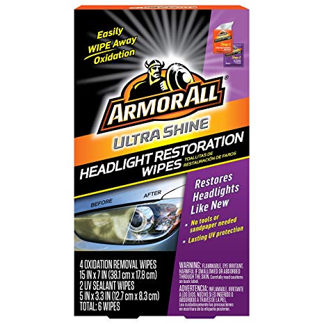 Armor All Ultra Shine Headlight Restoration Wipes (6 count)