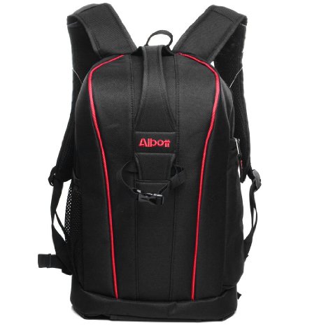 Albott Waterproof SLR DSLR Camera Backpack for Canon EOS Sony Nikon, Black