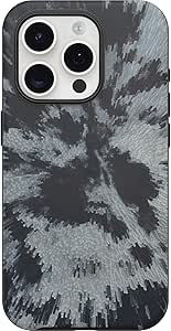 OtterBox iPhone 15 Pro (Only) Symmetry Series Case - BURNOUT SKY (Black), snaps to MagSafe, ultra-sleek, raised edges protect camera & screen