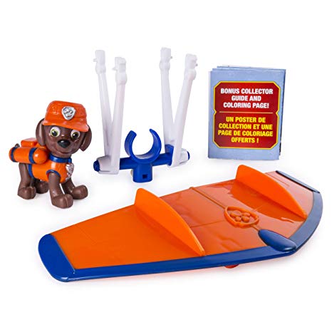 PAW Patrol Ultimate Rescue Zuma's Mini Hang Glider with Collectible Figure, Ages 3 and Up