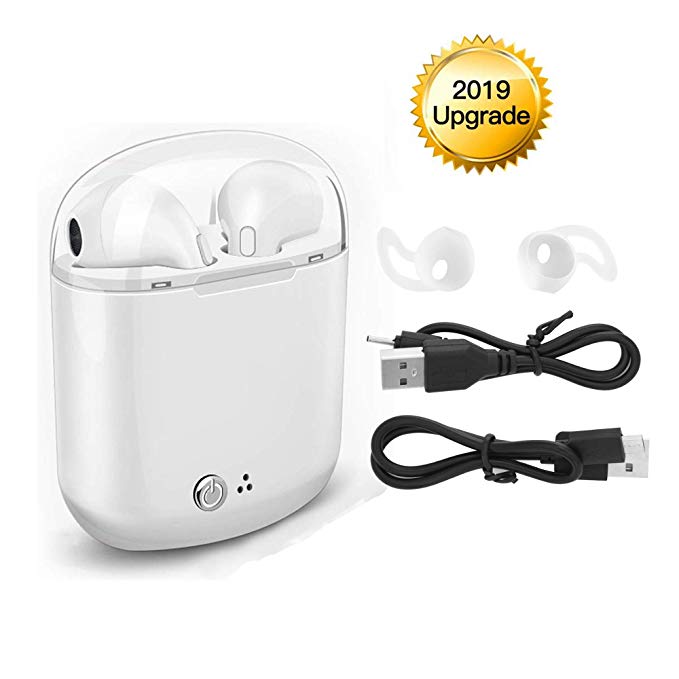 Wireless Earbuds,Bluetooth Headphones Stereo Earphone Cordless Sport Headsets,Bluetooth in-Ear Earphones with Built-in Mic for Smart Phones