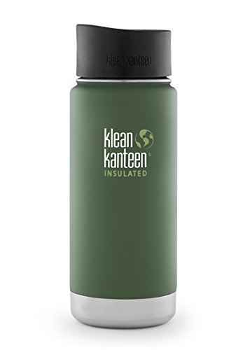 Klean Kanteen Vineyard Green Wide Insulated Water Bottle with Cafe Cap 2.0