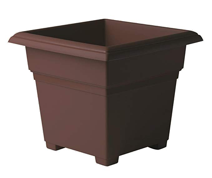 Countryside Square Tub Planter, Brown, 14-Inch
