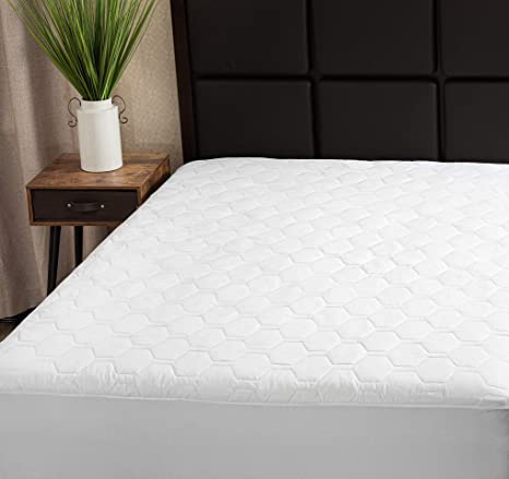 The Grand Mattress Pad Cover Fitted, Deep Pockets Bed Protection, Hypoallergenic & Breathable (Queen 60x80)