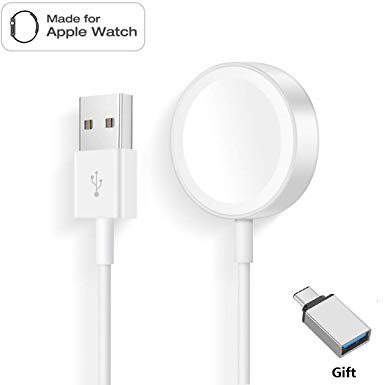 Compatible for Apple Watch Charger iWatch Charger Cable Magnetic Wireless Portable Charger Charging Cable Compatible with Apple Watch iWatch Series4 3 2 1 38mm 42mm 3.3Ft