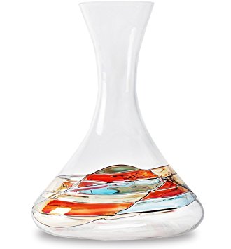 ANTONI BARCELONA Wine Decanter – Hand Painted Wine Accessories, Aerator-Pourer, Whiskey – Unique Gifts for Housewarming, Wedding, Anniversary, Retirement, Women, Men, Birthday, Couples - Set of 1