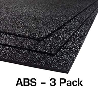 ABS Plastic Sheet 3-pack 12" X 24" X 0.0625" (1/16") with Resource Kit for VEX Robotics Teams