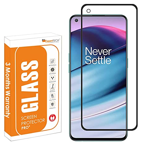 OpenTech® Tempered Glass Screen Protector for OnePlus Nord CE 5G / OnePlus Nord 2 5G with Edge to Edge Coverage and Easy Installation kit