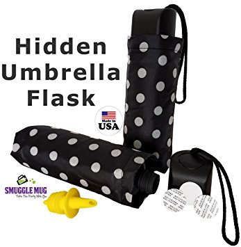 Umbrella 9 oz Flask w/ Lid Seals & Speed Pourer
