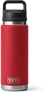 Yeti Rambler 26 oz Bottle, Vacuum Insulated, Stainless Steel with Chug Cap, Rescue Red