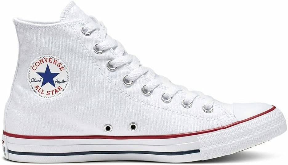 Converse Mens Chuck Taylor All Star Optical White Hi Top Lace Up Casual Shoe